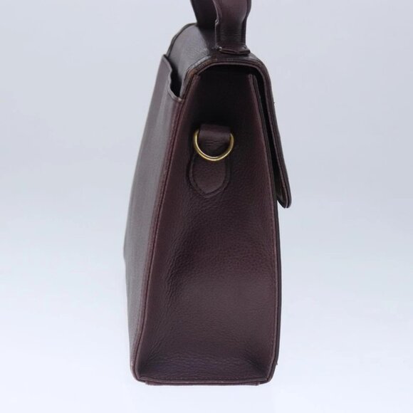 SAINT LAURENT Hand Bag Leather 2way Purple Gold - Picture 6 of 16